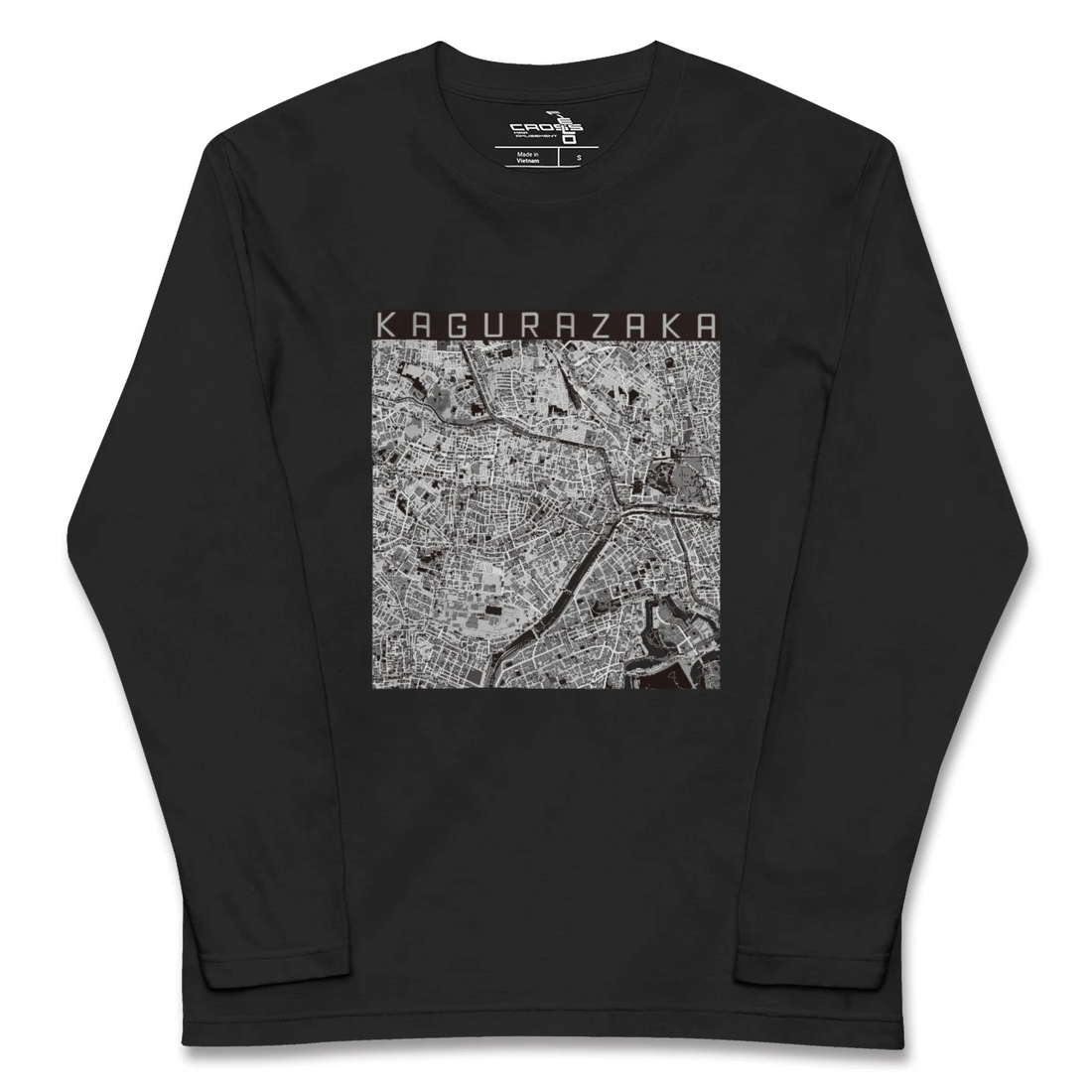 【神楽坂(東京都)】地図柄ロングスリーブTシャツ