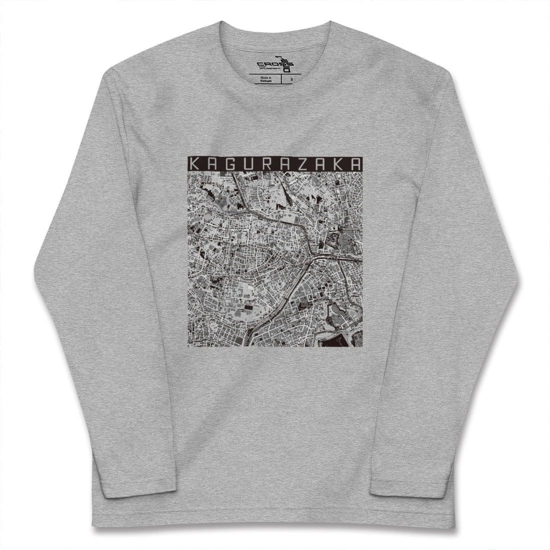 【神楽坂(東京都)】地図柄ロングスリーブTシャツ