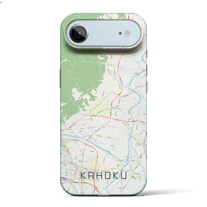 【河北（山形県）】地図柄iPhoneケース（バックカバータイプ）