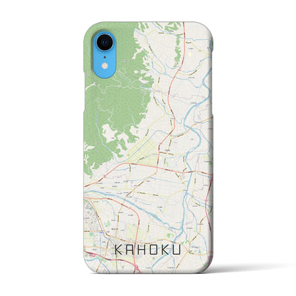 【河北（山形県）】地図柄iPhoneケース（バックカバータイプ）