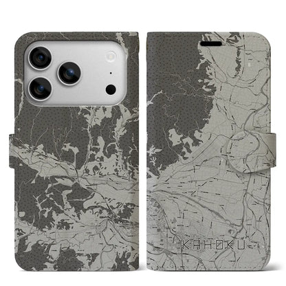 【河北（山形県）】地図柄iPhoneケース（手帳タイプ）