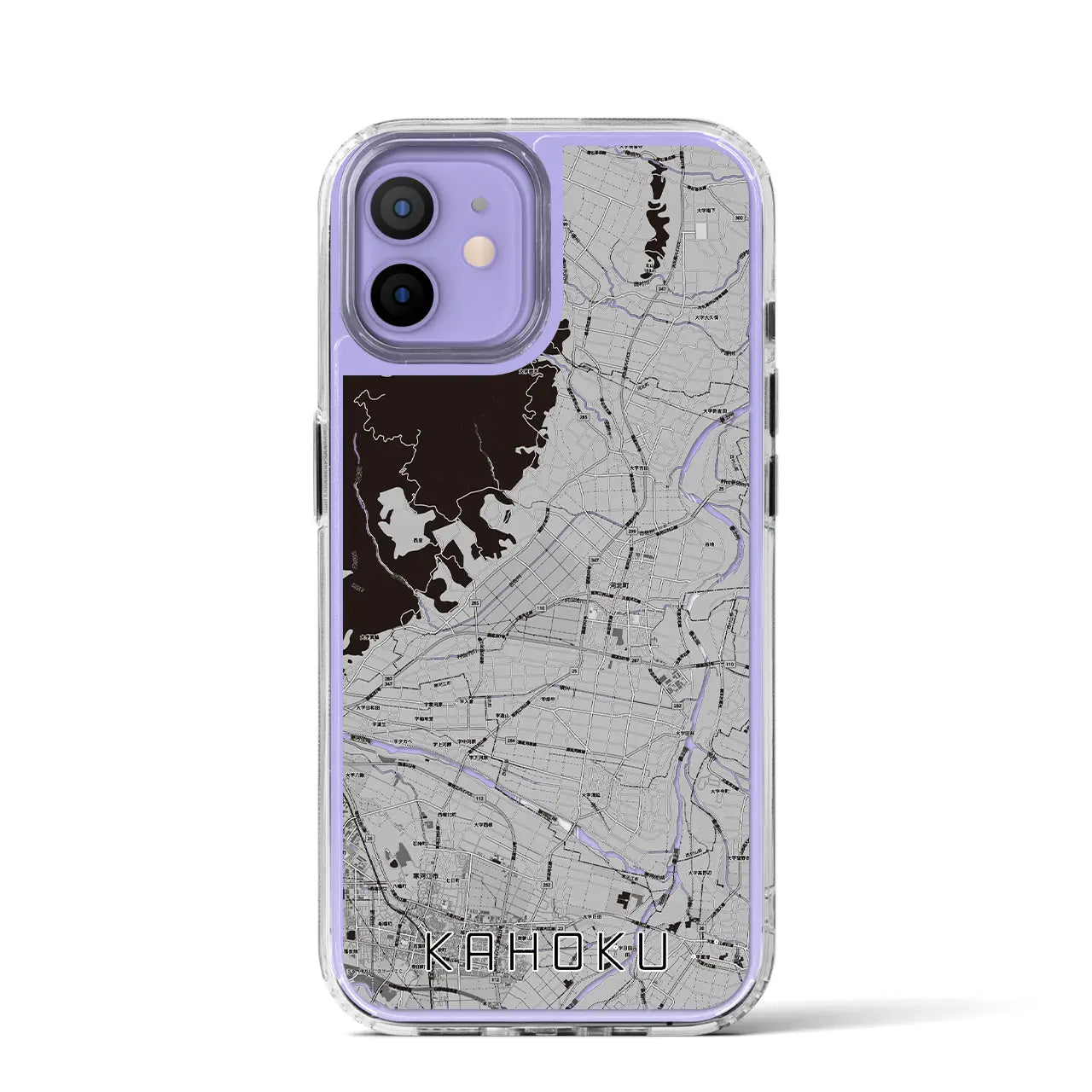 【河北（山形県）】地図柄iPhoneケース（MagSafeタイプ）