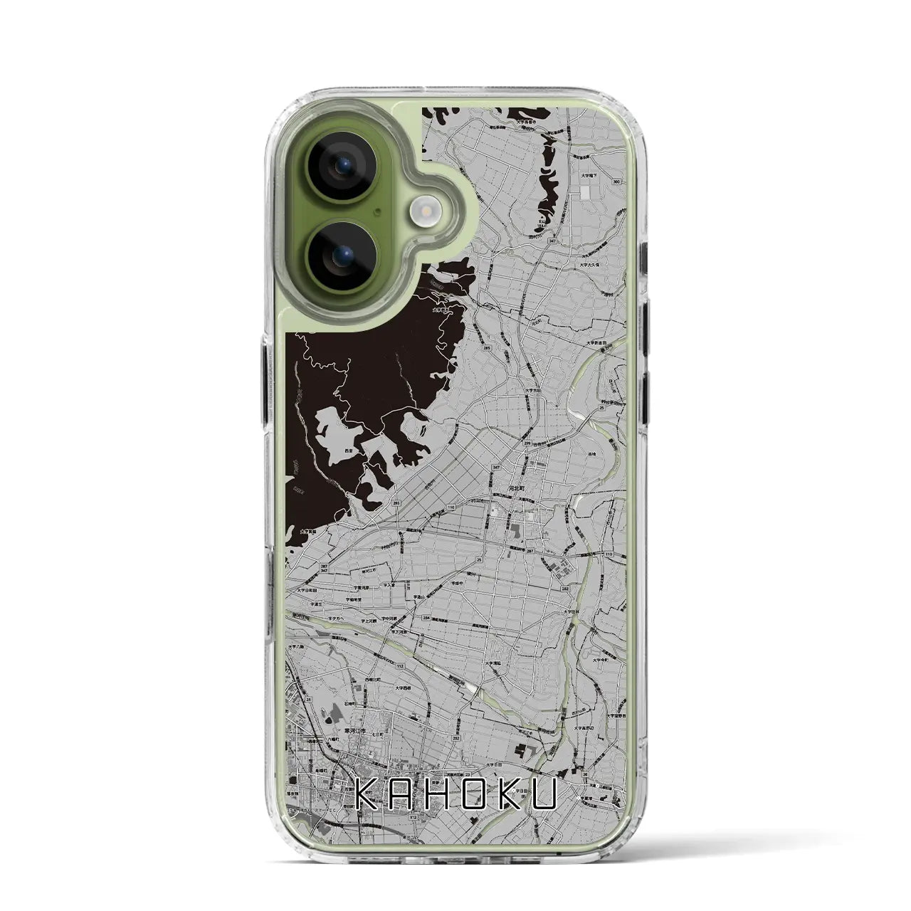 【河北（山形県）】地図柄iPhoneケース（MagSafeタイプ）