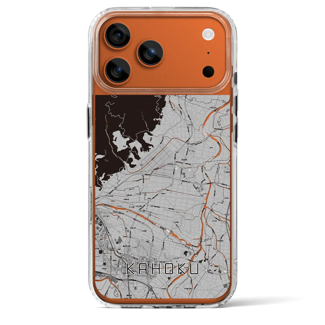 【河北（山形県）】地図柄iPhoneケース（MagSafeタイプ）