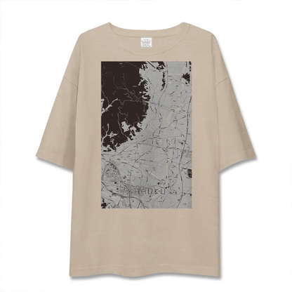 【河北（山形県）】地図柄ビッグシルエットTシャツ