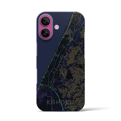 【かほく（石川県）】地図柄iPhoneケース（バックカバータイプ）