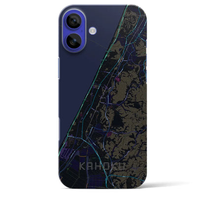 【かほく（石川県）】地図柄iPhoneケース（バックカバータイプ）