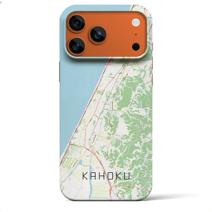 【かほく（石川県）】地図柄iPhoneケース（バックカバータイプ）