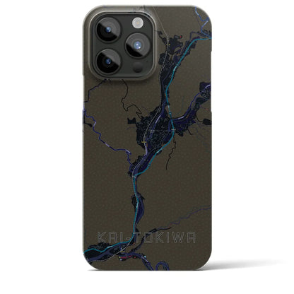 【甲斐常葉（山梨県）】地図柄iPhoneケース（バックカバータイプ）