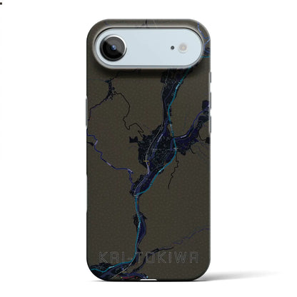 【甲斐常葉（山梨県）】地図柄iPhoneケース（バックカバータイプ）