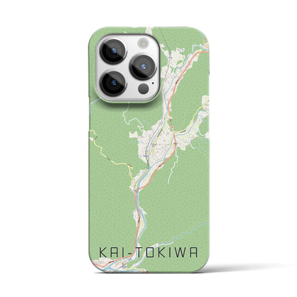 【甲斐常葉（山梨県）】地図柄iPhoneケース（バックカバータイプ）