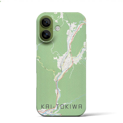【甲斐常葉（山梨県）】地図柄iPhoneケース（バックカバータイプ）