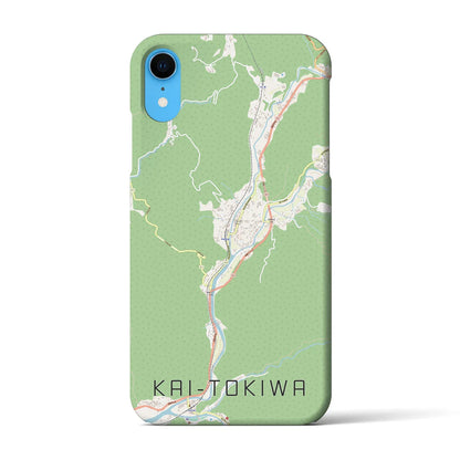 【甲斐常葉（山梨県）】地図柄iPhoneケース（バックカバータイプ）