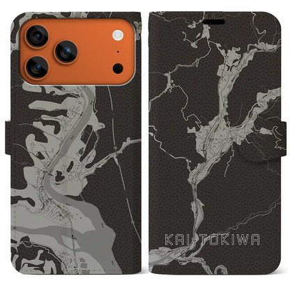 【甲斐常葉（山梨県）】地図柄iPhoneケース（手帳タイプ）