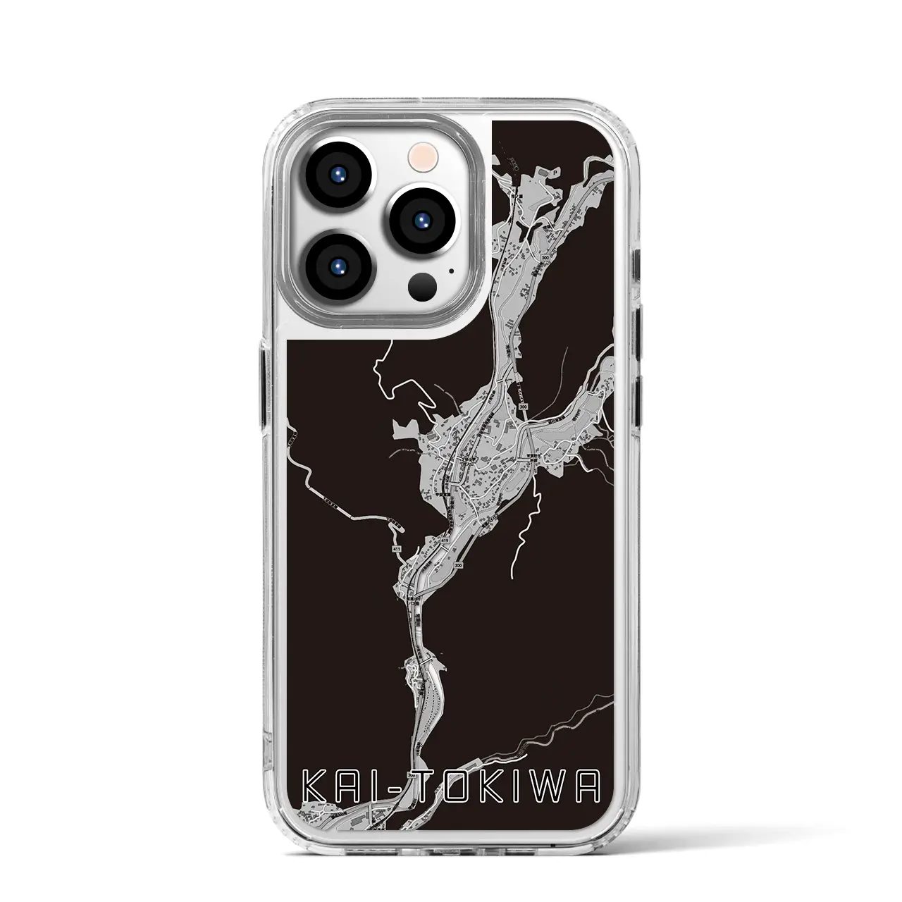 【甲斐常葉（山梨県）】地図柄iPhoneケース（MagSafeタイプ）