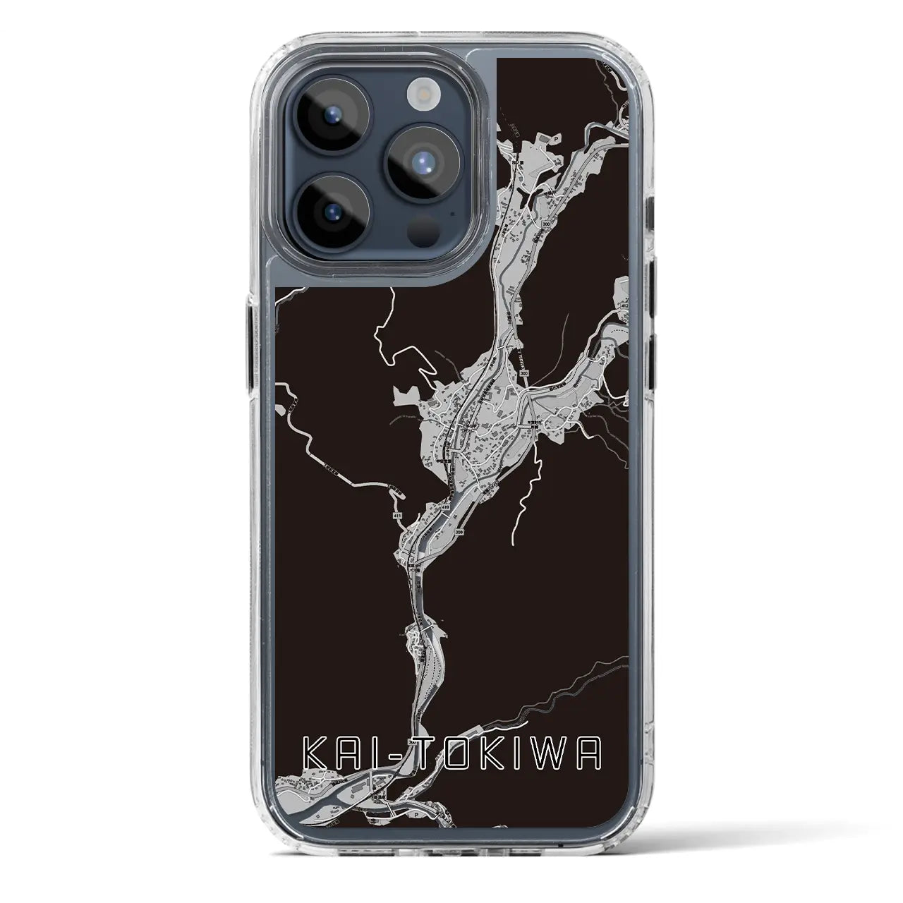 【甲斐常葉（山梨県）】地図柄iPhoneケース（MagSafeタイプ）