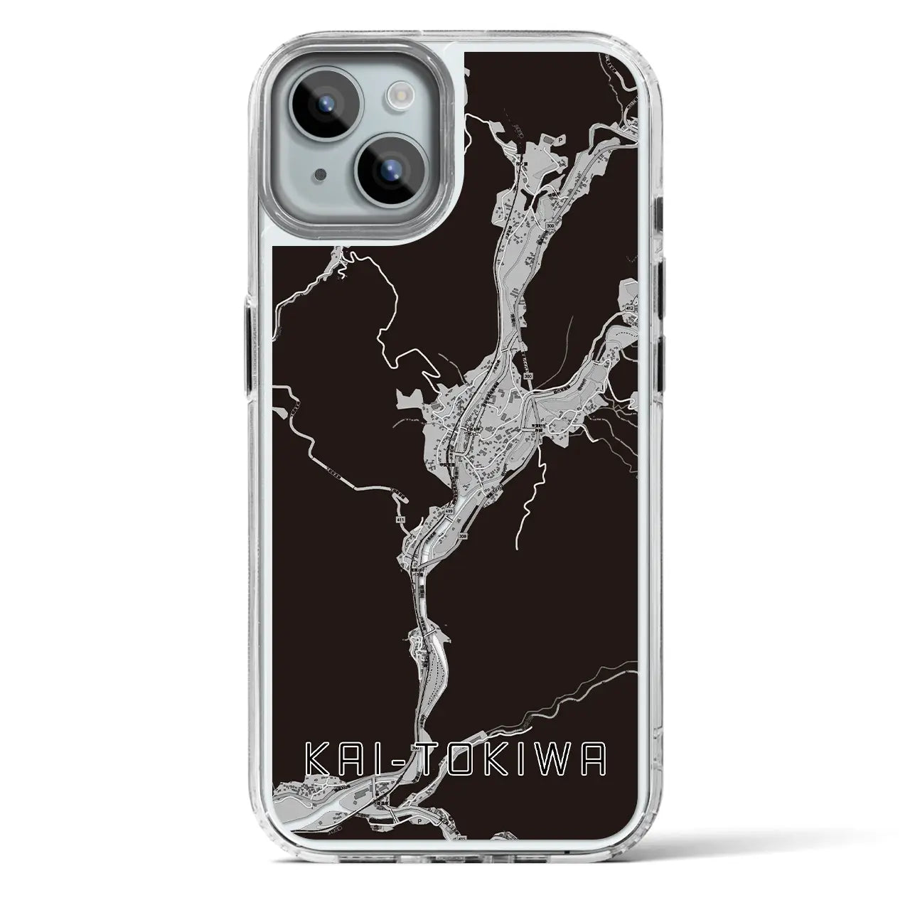 【甲斐常葉（山梨県）】地図柄iPhoneケース（MagSafeタイプ）