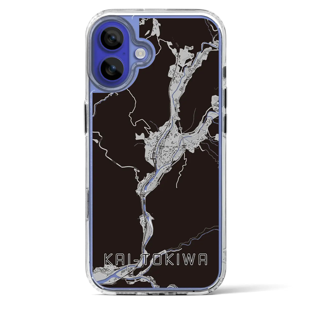【甲斐常葉（山梨県）】地図柄iPhoneケース（MagSafeタイプ）