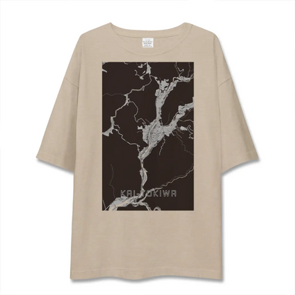 【甲斐常葉（山梨県）】地図柄ビッグシルエットTシャツ