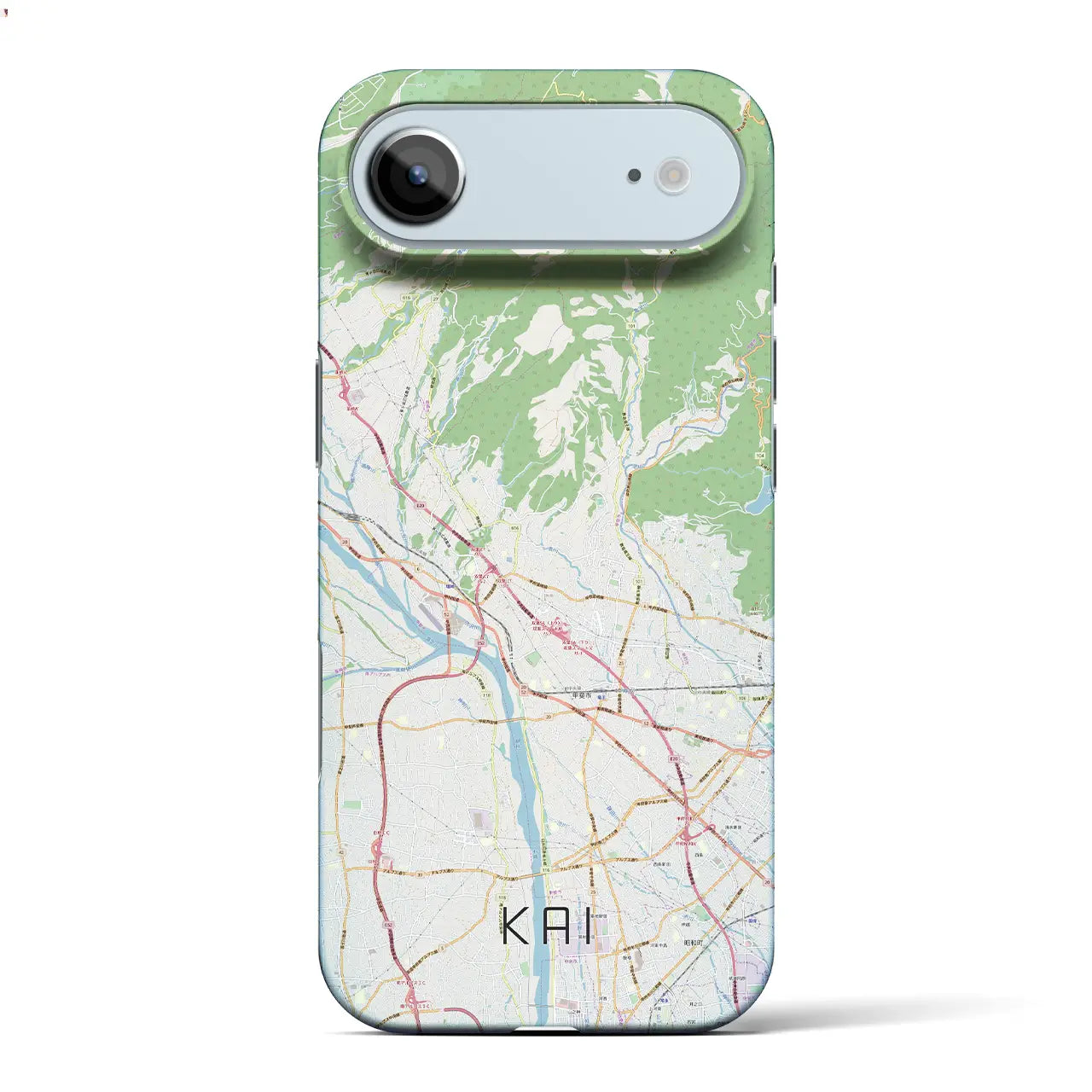 【甲斐（山梨県）】地図柄iPhoneケース（バックカバータイプ）