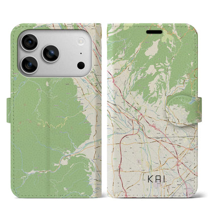 【甲斐（山梨県）】地図柄iPhoneケース（手帳タイプ）