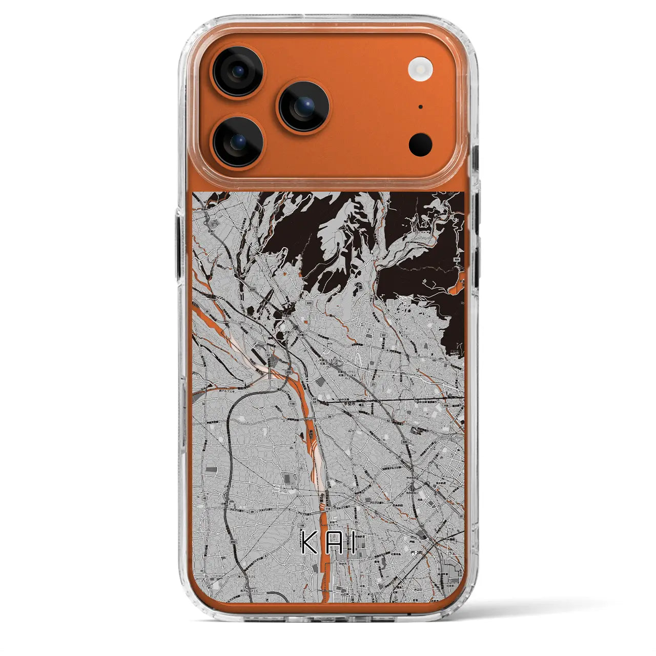 【甲斐（山梨県）】地図柄iPhoneケース（MagSafeタイプ）