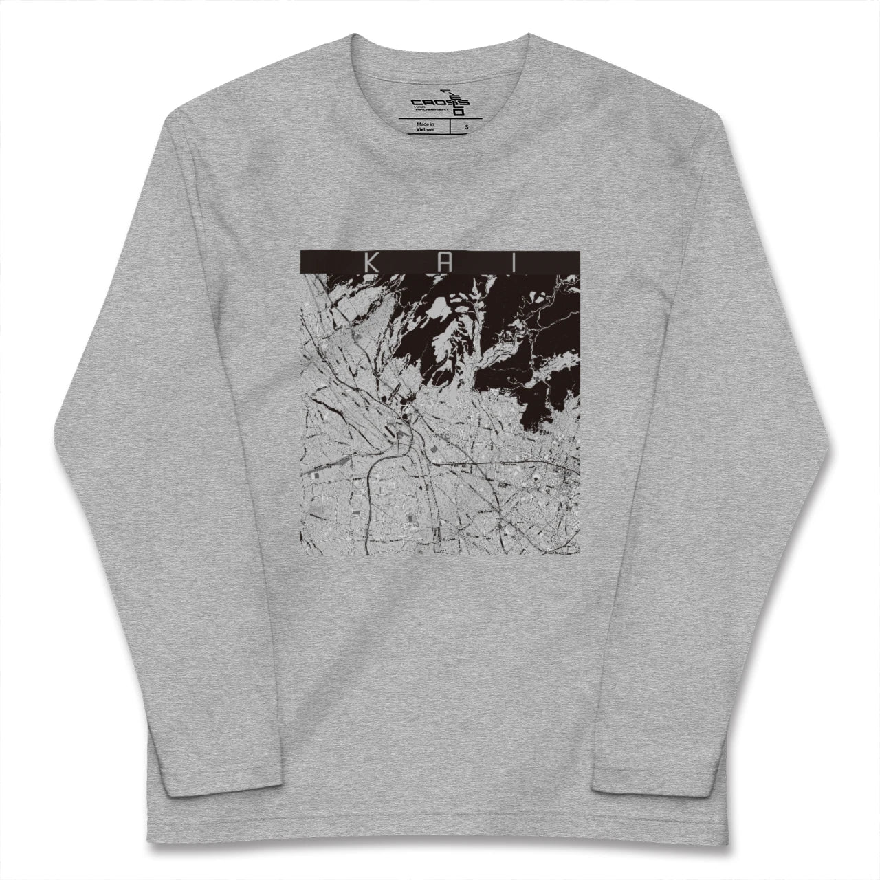 【甲斐（山梨県）】地図柄ロングスリーブTシャツ