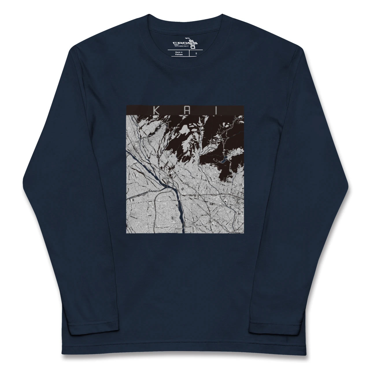 【甲斐（山梨県）】地図柄ロングスリーブTシャツ