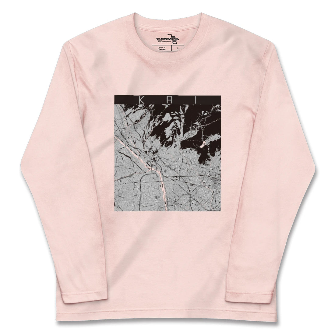 【甲斐（山梨県）】地図柄ロングスリーブTシャツ