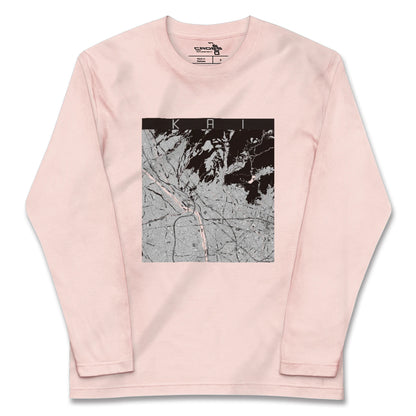 【甲斐（山梨県）】地図柄ロングスリーブTシャツ