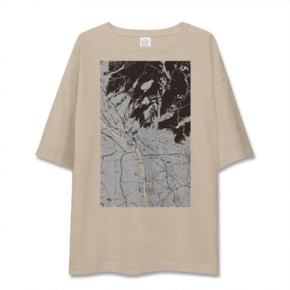 【甲斐（山梨県）】地図柄ビッグシルエットTシャツ