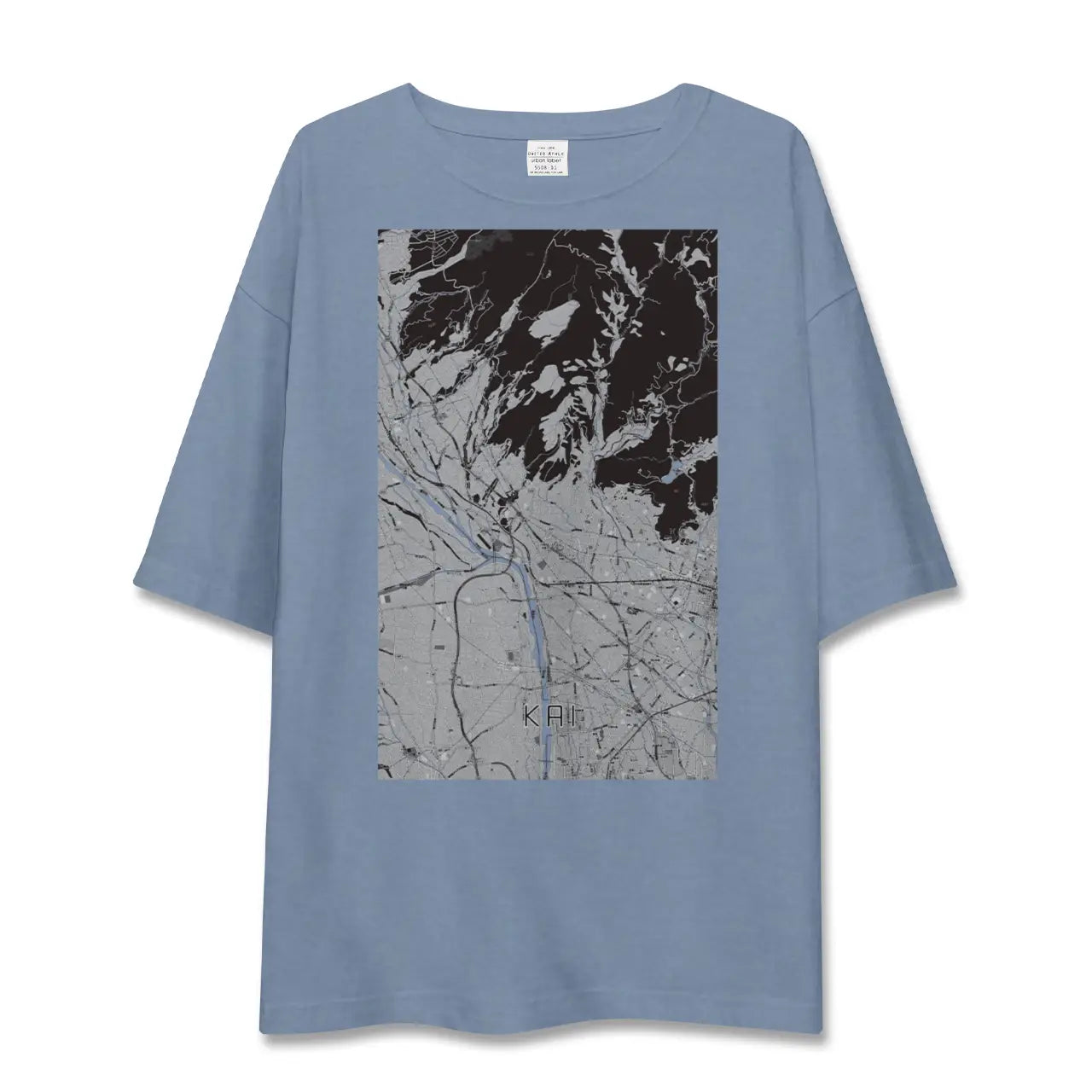 【甲斐（山梨県）】地図柄ビッグシルエットTシャツ