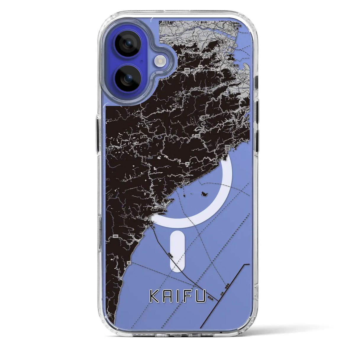 【海部（徳島県）】地図柄iPhoneケース（MagSafeタイプ）