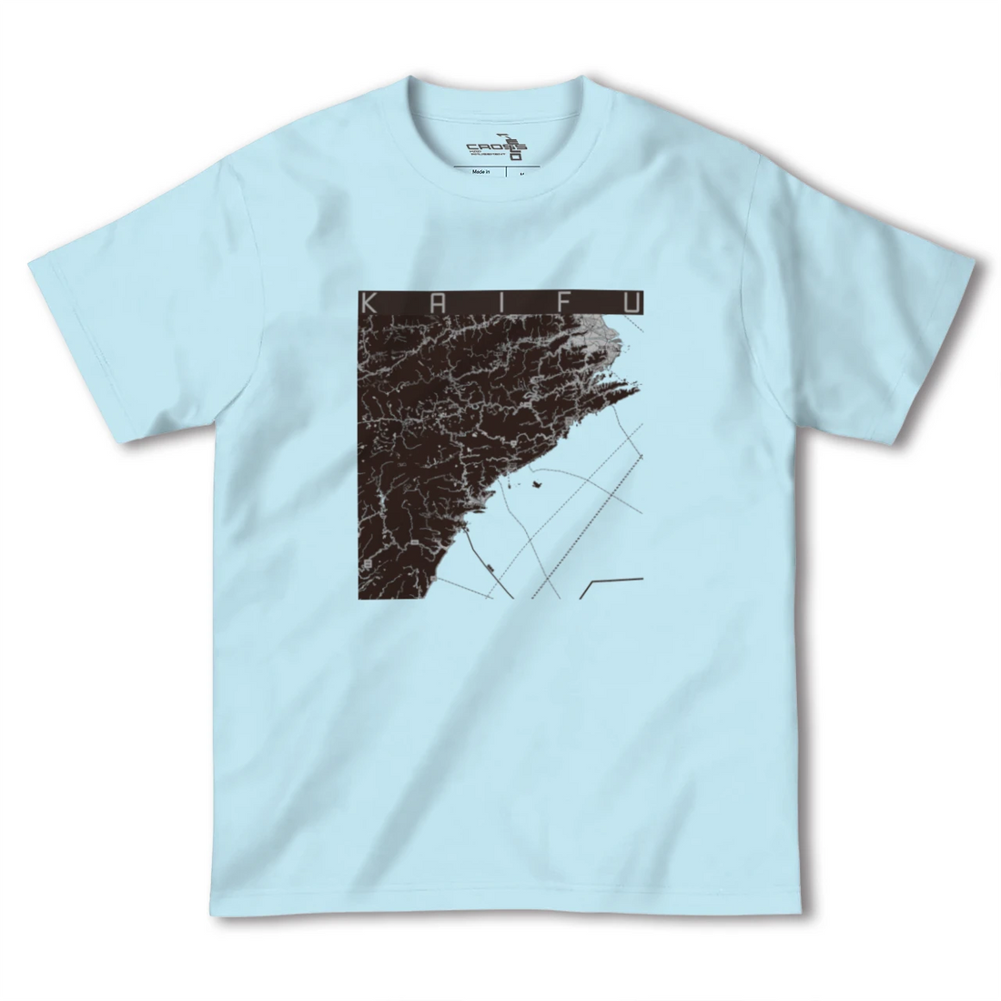 【海部（徳島県）】地図柄ヘビーウェイトTシャツ