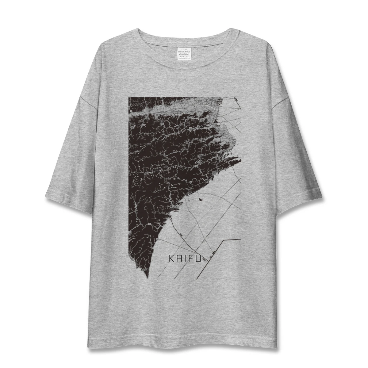 【海部（徳島県）】地図柄ビッグシルエットTシャツ