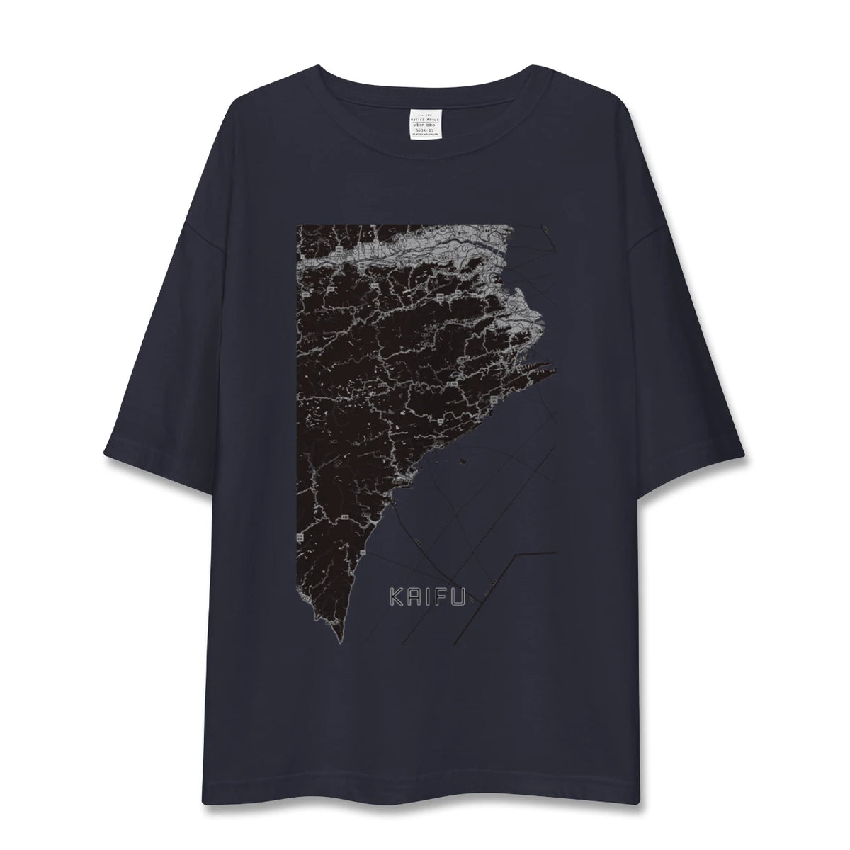 【海部（徳島県）】地図柄ビッグシルエットTシャツ