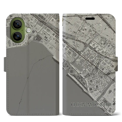 【海浜幕張（千葉県）】地図柄iPhoneケース（手帳タイプ）