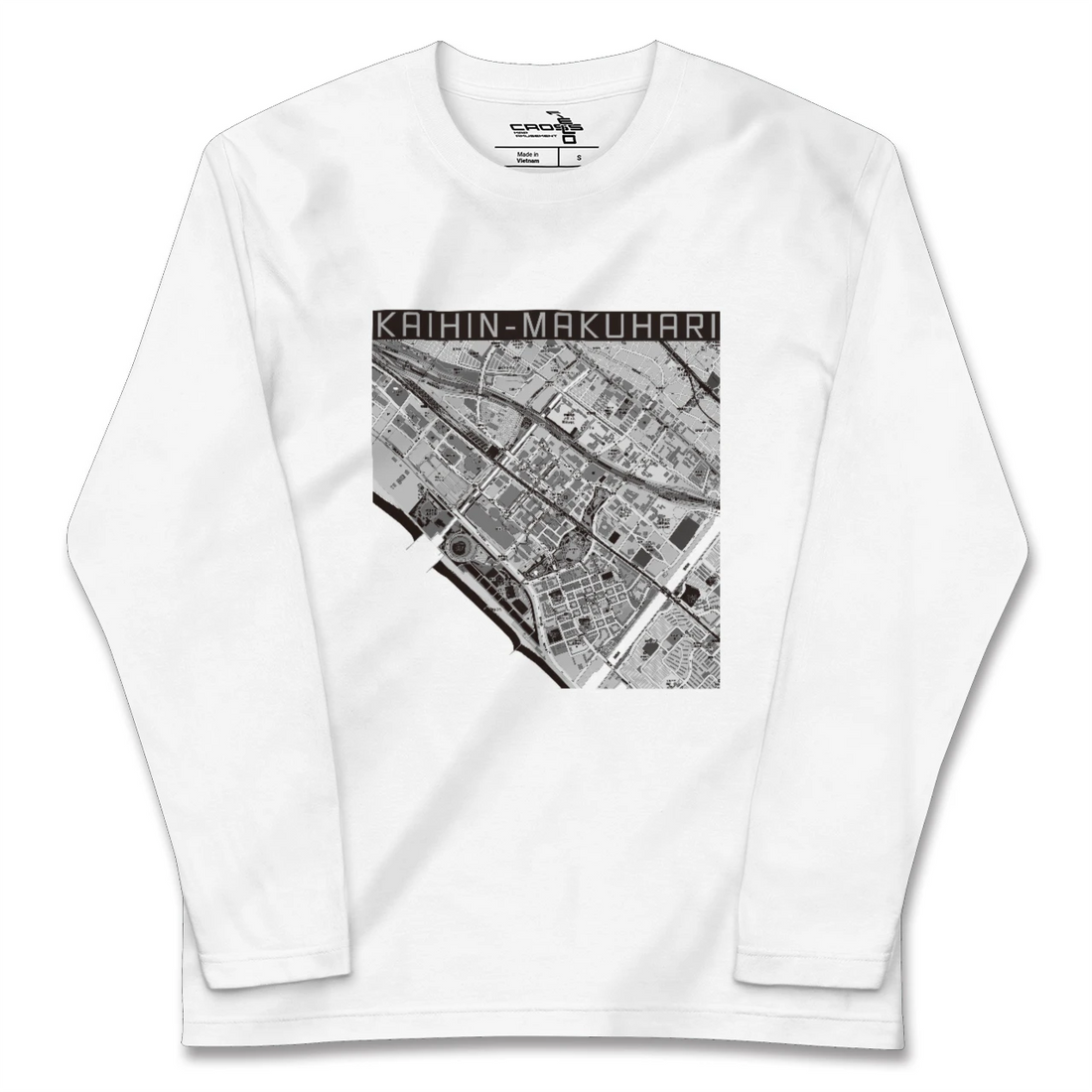 【海浜幕張（千葉県）】地図柄ロングスリーブTシャツ