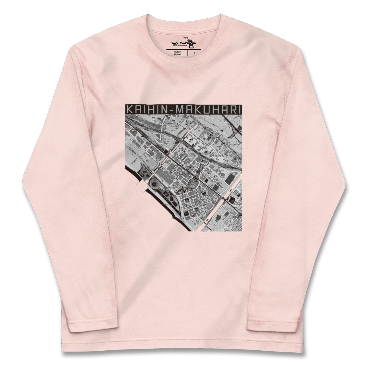 【海浜幕張（千葉県）】地図柄ロングスリーブTシャツ