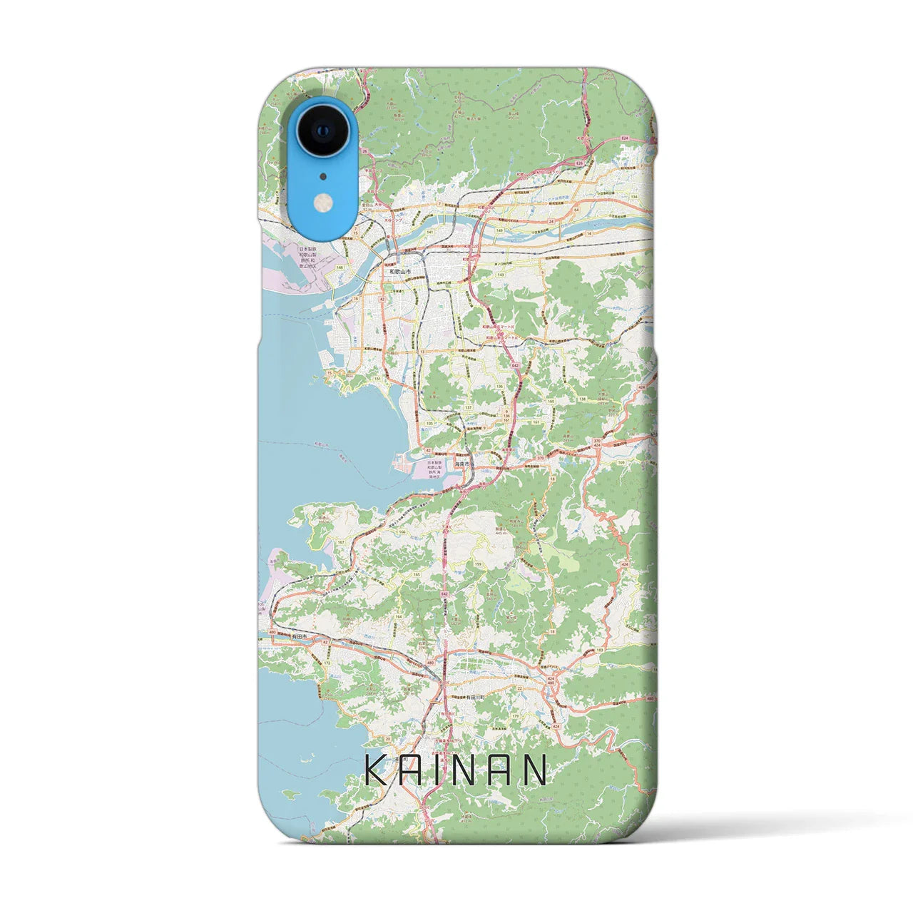 【海南（和歌山県）】地図柄iPhoneケース（バックカバータイプ）