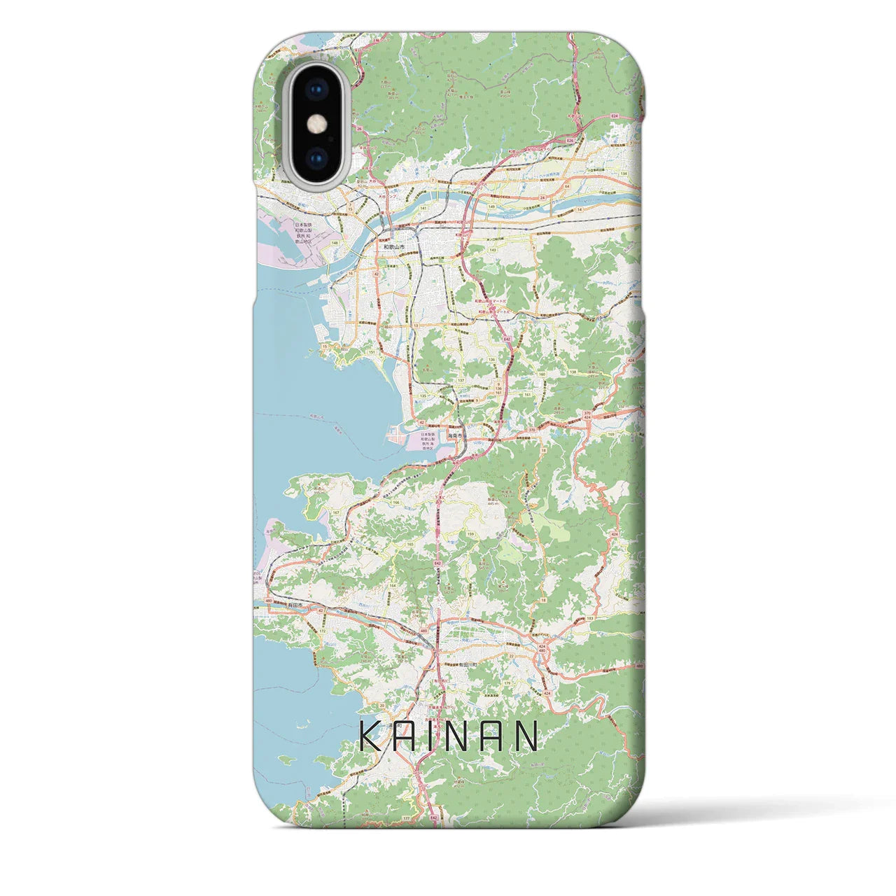 【海南（和歌山県）】地図柄iPhoneケース（バックカバータイプ）