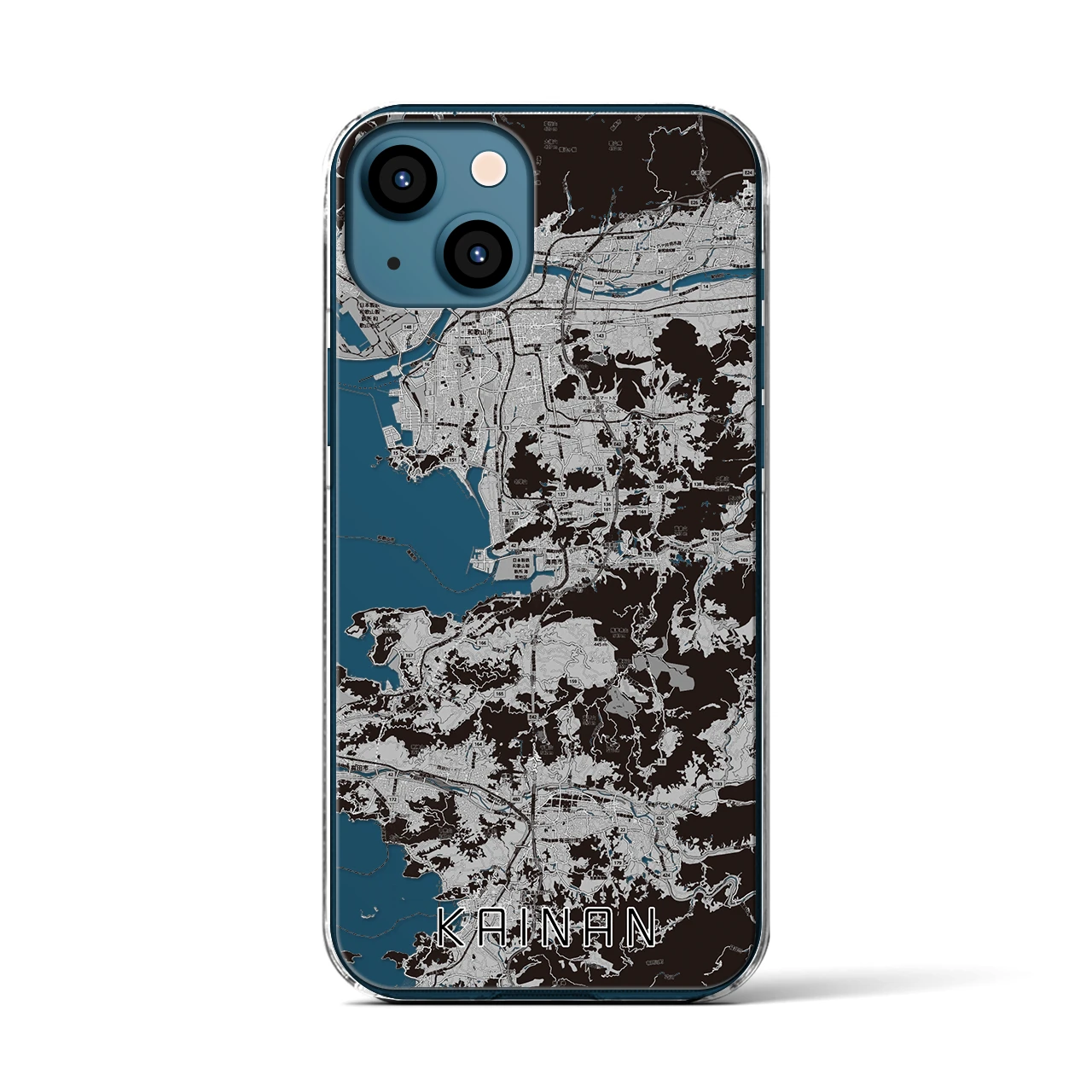 【海南（和歌山県）】地図柄iPhoneケース（クリアタイプ）