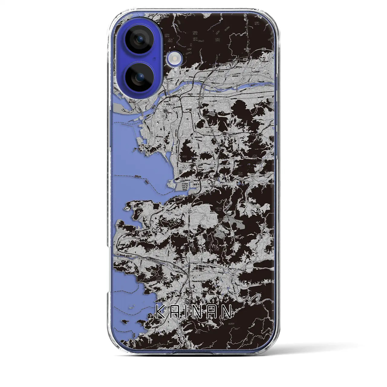 【海南（和歌山県）】地図柄iPhoneケース（クリアタイプ）