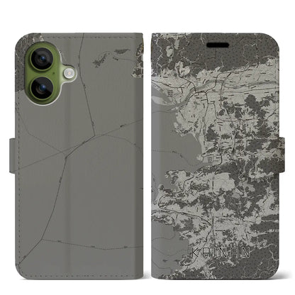 【海南（和歌山県）】地図柄iPhoneケース（手帳タイプ）