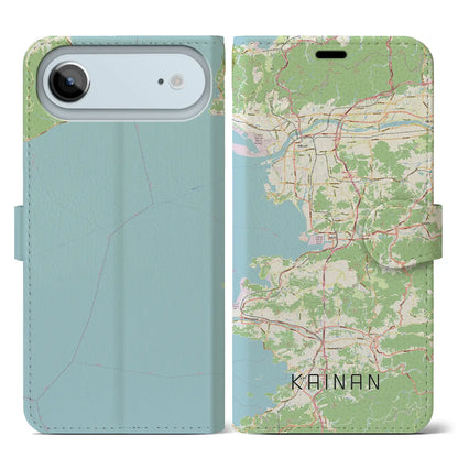 【海南（和歌山県）】地図柄iPhoneケース（手帳タイプ）