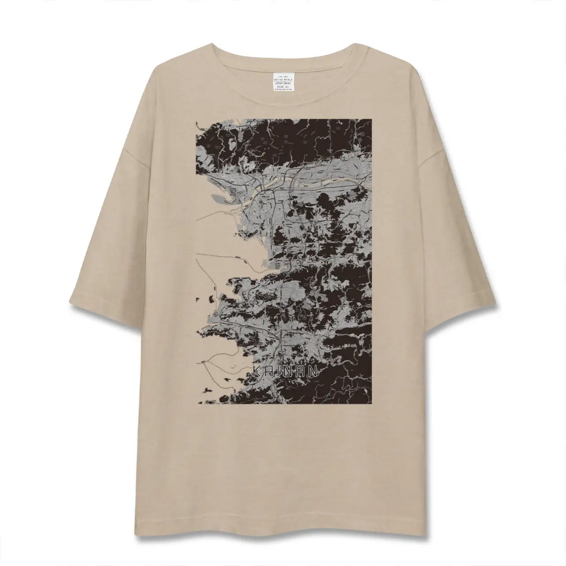 【海南（和歌山県）】地図柄ビッグシルエットTシャツ