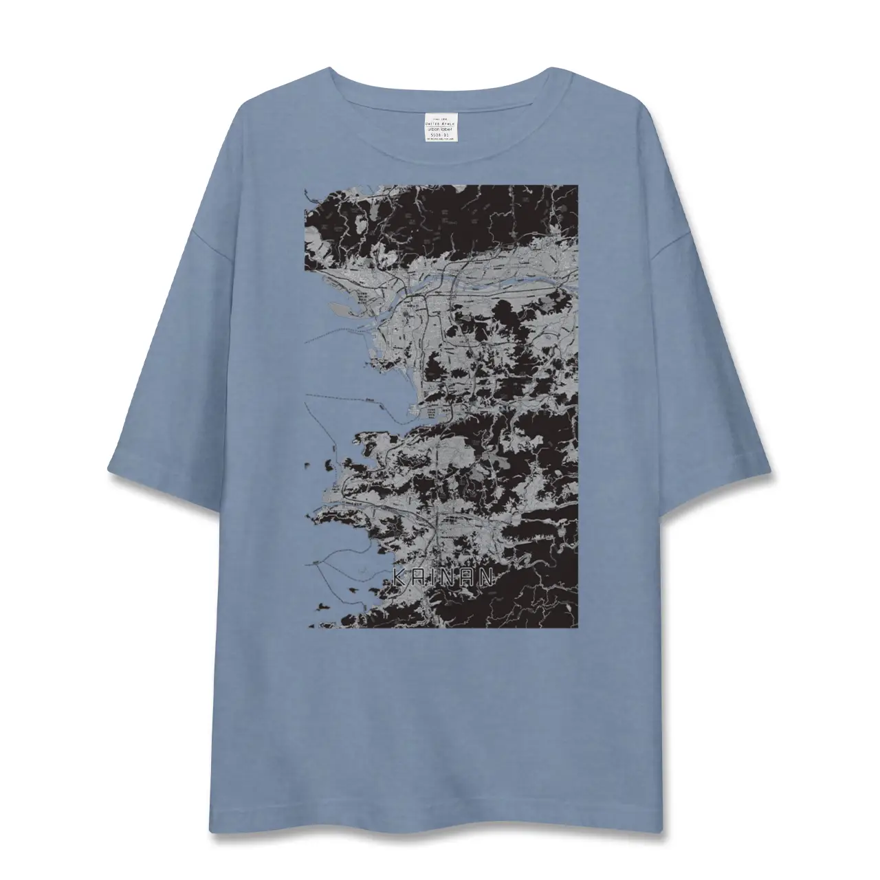 【海南（和歌山県）】地図柄ビッグシルエットTシャツ