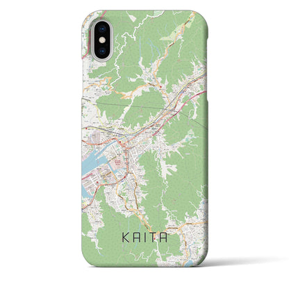 【海田（広島県）】地図柄iPhoneケース（バックカバータイプ）