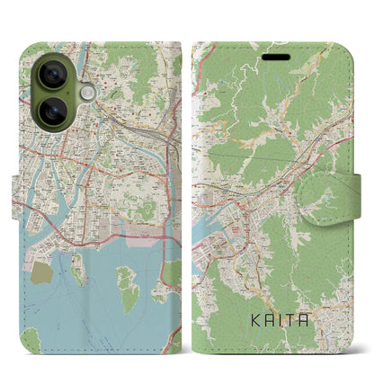 【海田（広島県）】地図柄iPhoneケース（手帳タイプ）