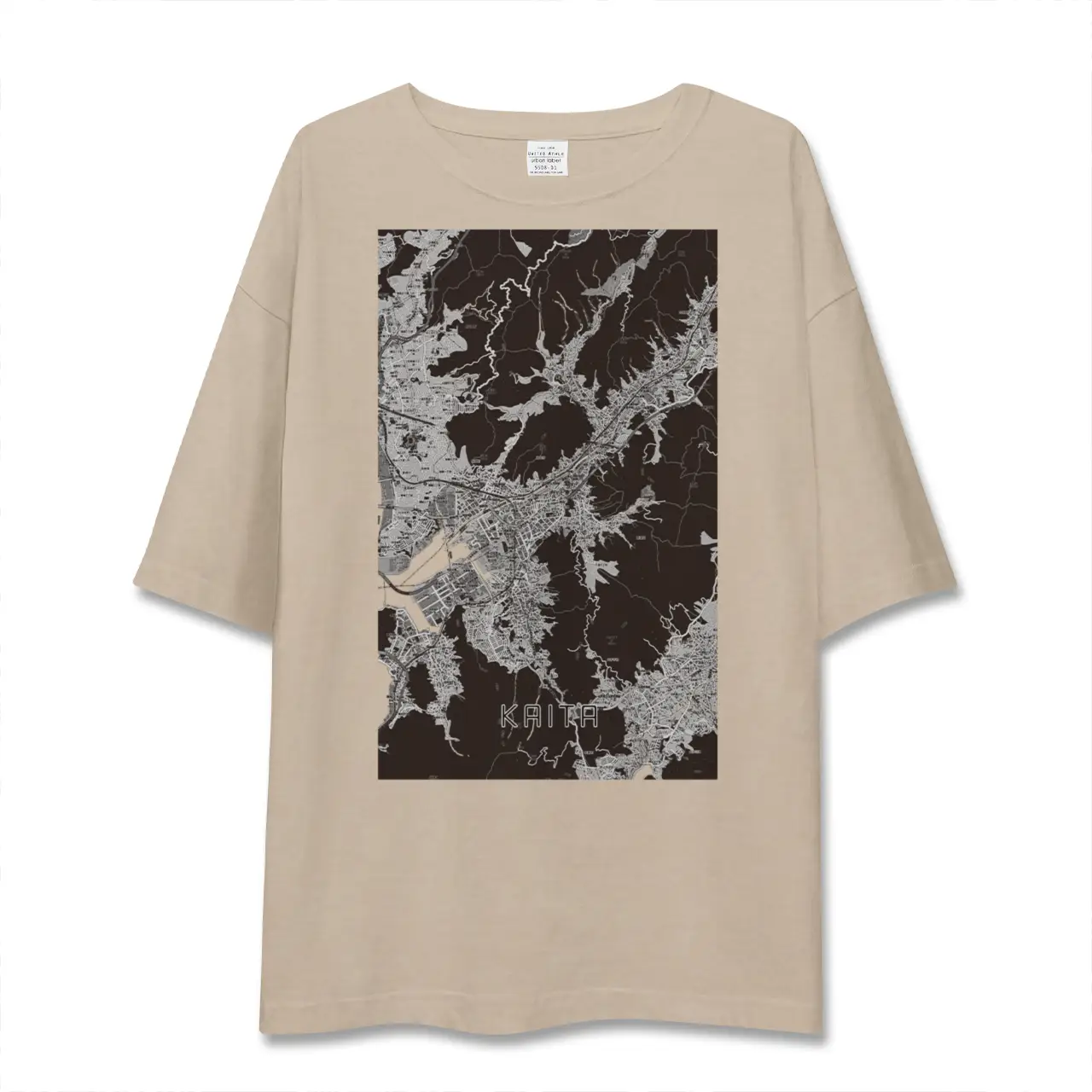 【海田（広島県）】地図柄ビッグシルエットTシャツ